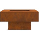 vidaXL Corten čelik 80 x 80 x 40 cm Izdržljivo Ognjište Četvrtasto | shoptok.hr