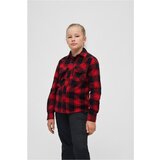 Brandit Children's shirt red/black Cene
