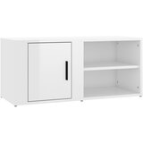 Maison Chic TV omarica - TV stojalo - Televizijska omarica visok sijaj bela 80x31,5x36 cm inženirski les, (21698854) Cene