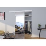 ADRK Drsna stenska vrata z ogledalom BARON 86 cm - BELA | Shoptok.si