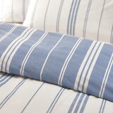 Catherine Lansfield Bela/modra posteljnina za zakonsko posteljo 200x200 cm Harbour Stripe – | Shoptok.si