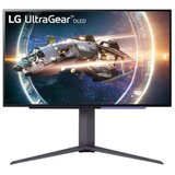 LG 26.5" UltraGear OLED QHD 2560x1440@280Hz Gaming,16:9,1500000:1,335cd/m²,0.03ms,178º/178º,HDR 10,FreeSync Premium Pro,NVIDIA G-Sync,2 HDMI 2.1,1 DP 1.4,USB Upstream/2xDownstream Port 3.0, VESA 100x100mm,Tilt/Height/Swivel/Pivot,Black,3yw 27GX700A-B | Eponuda.com
