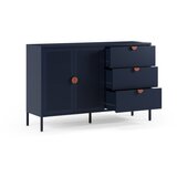 Marckeric Temno modra kovinska komoda 140x90x40 cm Sayla – | Shoptok.si