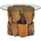  Klubska mizice trdna naplavljena tikovina 60 cm | Shoptok.si