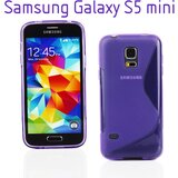  Gumijasti / gel etui S-Line za Samsung Galaxy S5 mini - vijolični Cene