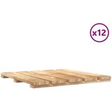  Pločice za decking 12 pcs Smeđa 50 x 50 cm | shoptok.hr
