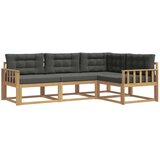 vidaXL Zunanja garnitura za sedenje 3 pcs Bela in antracit Poliester, (5000281280) | Shoptok.si