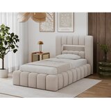 ELTAP Bež tapecirani krevet s prostorom za odlaganje s podnicom 90x200 cm Lamica – | shoptok.hr