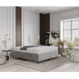 Maison de Rêve Svetlo siva oblazinjena zakonska postelja s prostorom za shranjevanje 140x200 cm Tate – | Shoptok.si