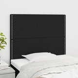  Uzglavlje Crno 90x5x118/128 cm Tkanina | shoptok.hr