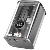 Logilink Power bank 10000 mAh, 1x USB-A, 1x USB-C, sa zaslonom, PD &amp, QC, transp. PA0306 aku-pack 10000 mAh Li-Ion prozirna | Eponuda.ba