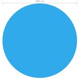  Okrugli plavi bazenski prekrivač od PE 488 cm | shoptok.hr