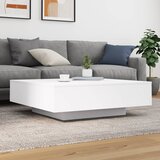  Stolić za kavu bijeli 100x100x31 cm od konstruiranog drva | shoptok.hr