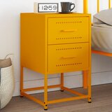 vidaXL Noćni ormarić boja senfa 36 x 39 x 60,5 cm čelični | shoptok.hr