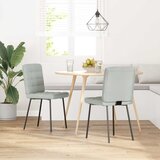  Blagovaonske stolice 2 kom svjetlosive baršunaste | shoptok.hr