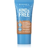 Rimmel London Kind &amp; Free Moisturising Skin Tint Foundation vlažilni puder 30 ml odtenek 210 Golden Beige cene