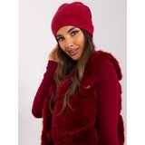 Wool Fashion Italia Cap-AT-CZ-23250.36P-burgundy | Shoptok.si