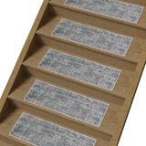 Vitaus Sivi/turkizni bombažni komplet preprog za stopnice 16 ks 25x65 cm Milano Mavi – | Shoptok.si