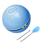 Dardanar Igrača za mačke v zaprtih prostorih, interaktivna avtomatska 360° samovrtljiva igrača za mačjo žogo, polnilna USB Wicked Ball z LED bliskavico, (21198858) | Shoptok.si