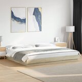 Maison Chic Posteljni okvir - Dvoposteljna postelja - Zakonska postelja sonoma hrast 180x200 cm inženirski les-J5581, (21760348) | Shoptok.si