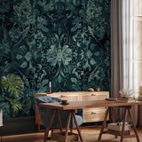  Foto tapeta - Oriental Pattern Carpet: Emerald Ornaments and Worn Patterns 100x70 Premium | shoptok.hr