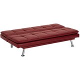 MID.YOU ZOFA S POSTELJNO FUNKCIJO, rdeča tekstil | Shoptok.si