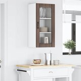  Zidni stakleni ormarić PORTO Smeđi hrast 40 x 31 x 80 cm | Eponuda.ba