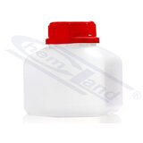  Kvadratna boca, HDPE, 250 ml, GL45, samostalni čep, prozirna, CHEMLAND | ePonuda.com