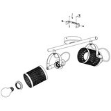 Eglo 43494 - Spot svetiljka RUSCOMB 2xE27/10W/230V | Eponuda.com