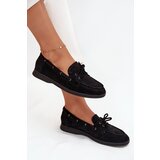 Boto Women's Flat Loafers with Laces Black Zalina | Shoptok.si