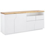Bessagi Home komoda carlos, bela, hrast Cene