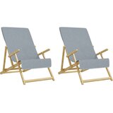  Ručnici za plažu 2 kom sivi 60 x 135 cm od tkanine 400 GSM | shoptok.hr