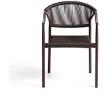 Kave Home Rjav vrtni stol iz ratana Livadia – | Shoptok.si