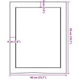  Zidna polica 40 x 50 x (2 - 6) cm neobrađena masivna hrastovina | shoptok.hr
