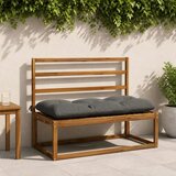  Jastučići za klupe VIANEN 2 kom. 100% poliester Siva - Siva 120 x 50 x 12 cm | shoptok.hr