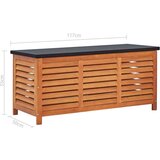  Škatla za shranjevanje 117x50x55 cm evkaliptusov les | Shoptok.si