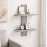  Zidna polica Siva Sonoma 30 x 13.5 x 43 cm Prerađeno drvo | shoptok.hr