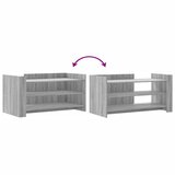  Stolić za kavu siva boja hrasta 100x50x50 cm od drva | Eponuda.com