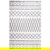 vidaXL perivi tepih 160 x 230 cm crno-bijeli protuklizni | shoptok.hr