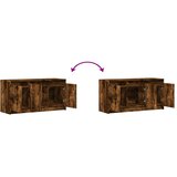  ormarić s LED svjetlima boja hrasta 100x34x50 cm drveni | shoptok.hr