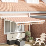 vidaXL Avtomatska zložljiva tenda s črtami 350x250 cm Cene