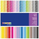 Playbox set dekorativnih barvnih in vzorčastih kartonov, 24 kosov. | Shoptok.si