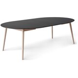 Hammel Furniture Okrogla raztegljiva jedilna miza z dodatno ploščo in s črno mizno ploščo ø 135 cm Meza – | Shoptok.si