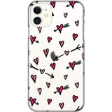  maska silikonska print skin za iphone 11 6.1 heart pattern Cene