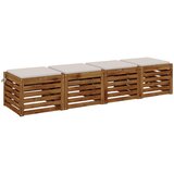  Jastučići za sjedenje SOEST 4 kom. 100% poliester Bijela | shoptok.hr