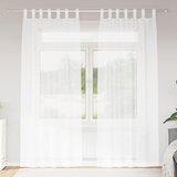 Voile zavjesa 2 kom. Bijelo 245 x 140 cm Poliester | shoptok.hr