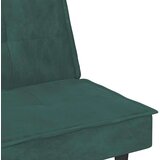 vidaXL Raztegljiv kavč z držali za skodelice temno zelen žamet | Shoptok.si