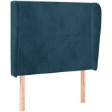  Uzglavlje s ušima tamnoplavo 103x23x118/128 cm baršunasto | shoptok.hr