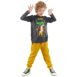 Denokids Be Wild Boy T-shirt Tracksuit Bottom Set