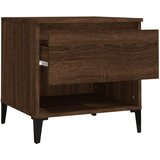  Bočni stolić smeđa boja hrasta 50x46x50 cm konstruirano drvo | shoptok.hr